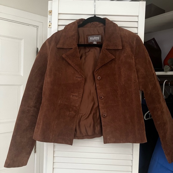Wilsons Leather Jackets & Blazers - Wilsons Leather Rich Brown Suede Jacket